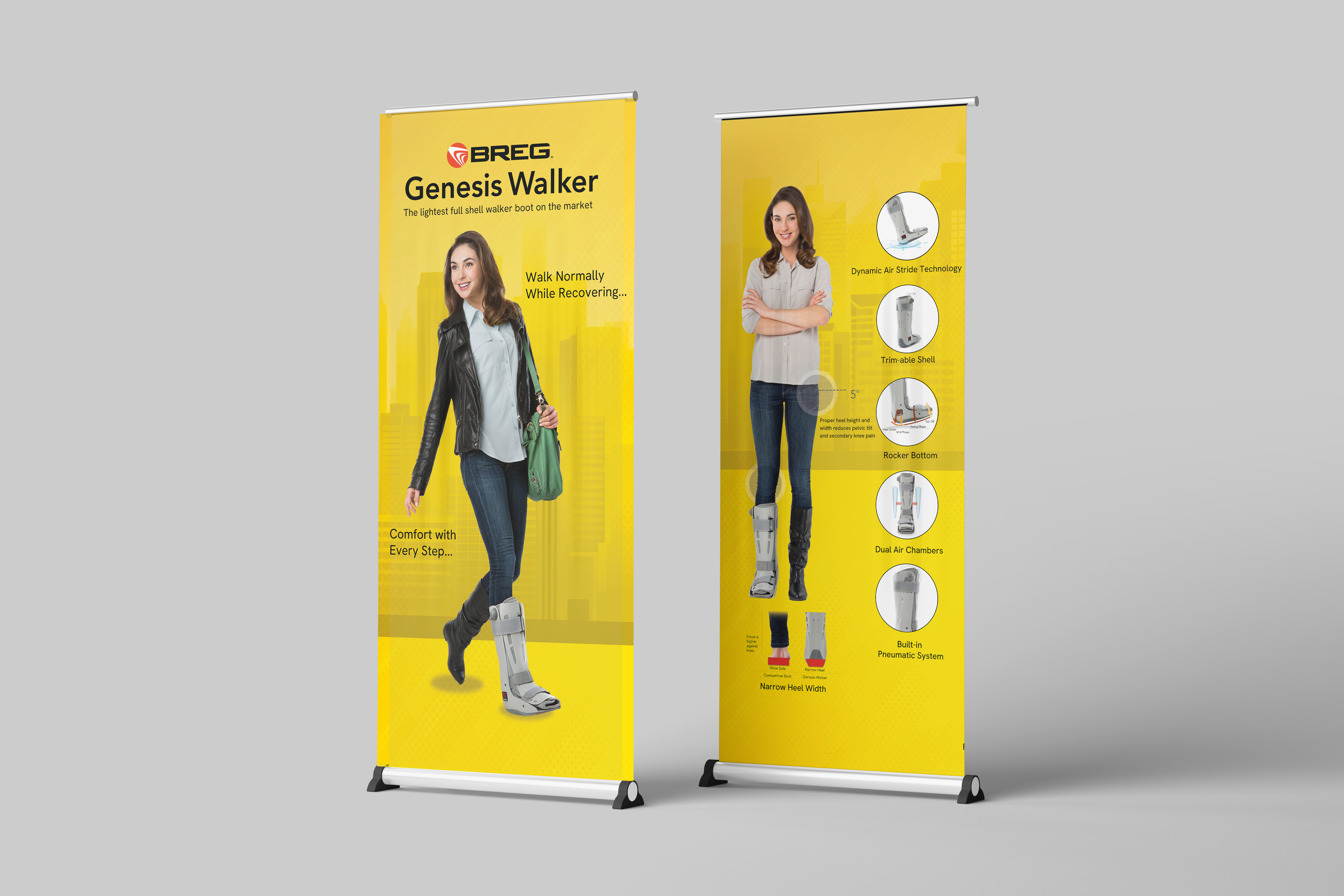 Event standee mockup — realistic presentation